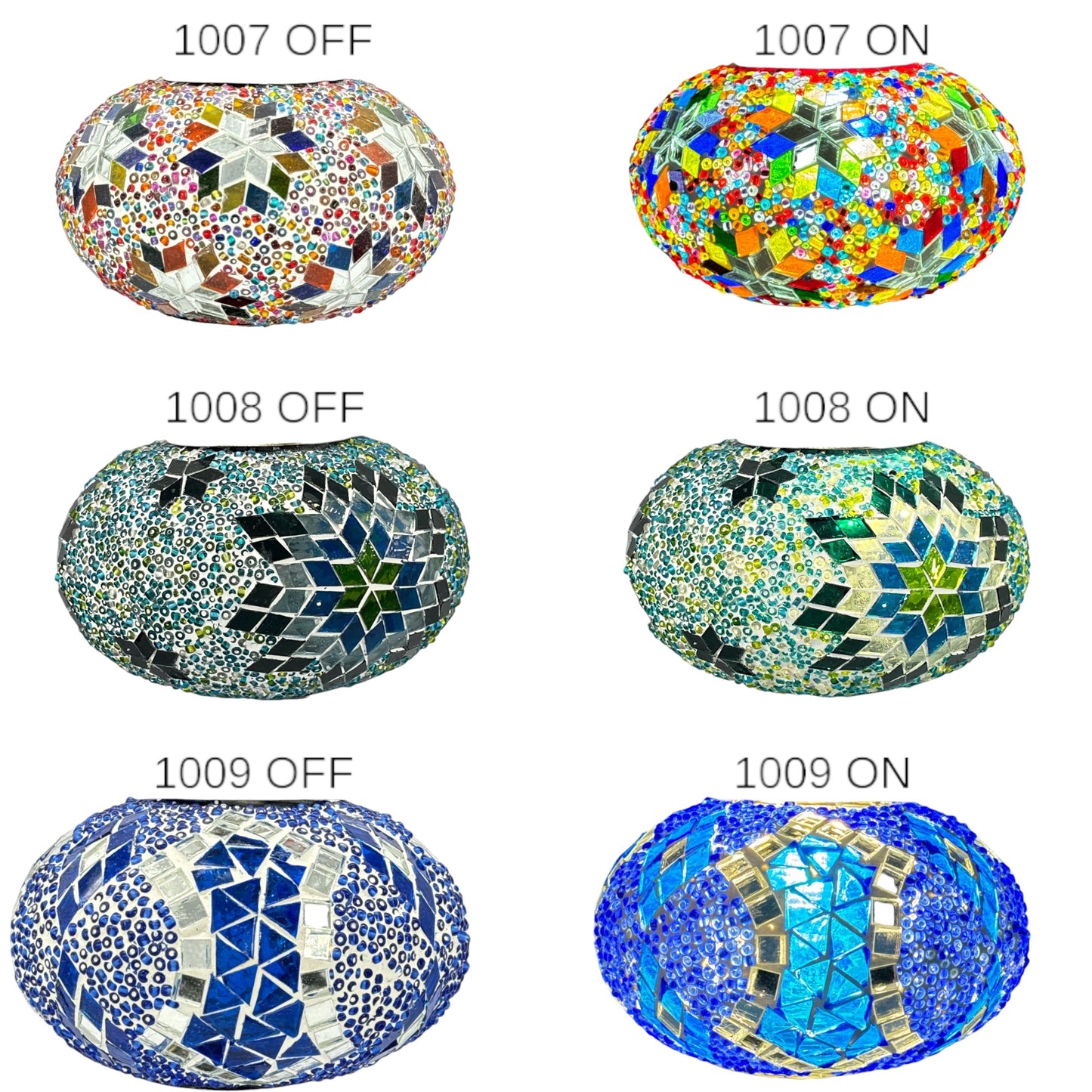 Turkish Moroccan Mosaic Lamp Replacement Glass Globe Shade Orb for Table, Hanging, Ceiling,Floor Lamps, Chandeliers, Pendant Light Fixtures