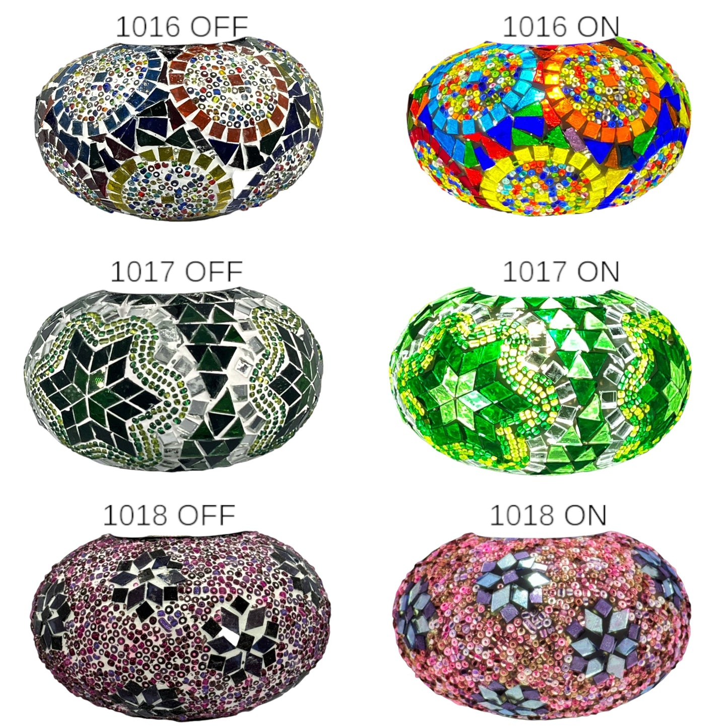Turkish Moroccan Mosaic Lamp Replacement Glass Globe Shade Orb for Table, Hanging, Ceiling,Floor Lamps, Chandeliers, Pendant Light Fixtures