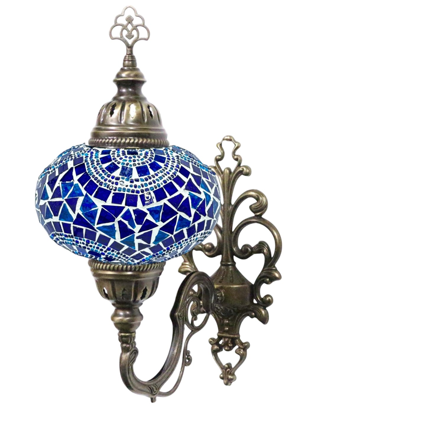 Turkish Wall Sconce Lamp Colourful Stunning Light Large Globe with Led Bulb