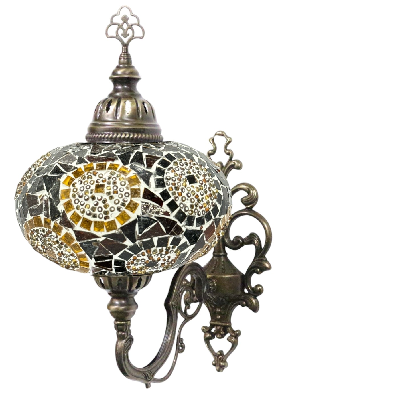 Turkish Wall Sconce Lamp Colourful Stunning Light Large Globe with Led Bulb