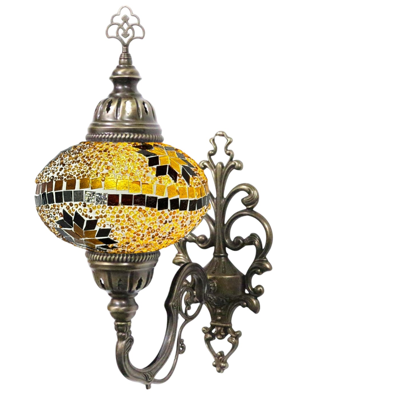 Turkish Wall Sconce Lamp Colourful Stunning Light Large Globe with Led Bulb