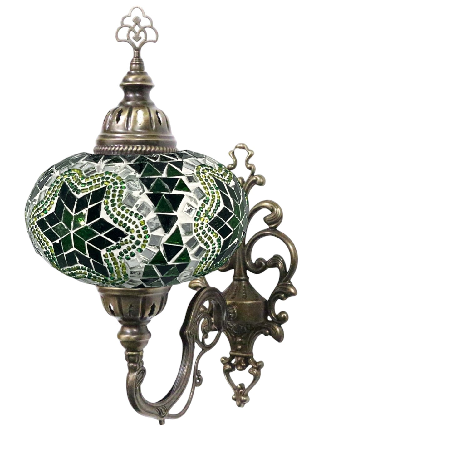 Turkish Wall Sconce Lamp Colourful Stunning Light Large Globe with Led Bulb