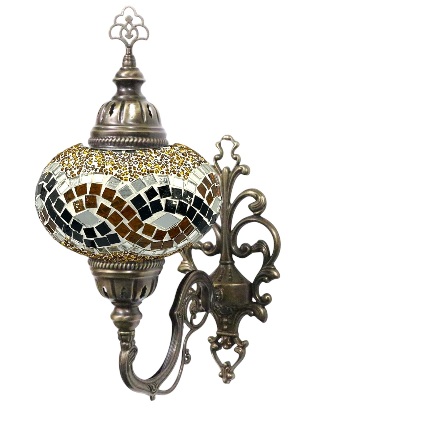 Turkish Wall Sconce Lamp Colourful Stunning Light Large Globe with Led Bulb